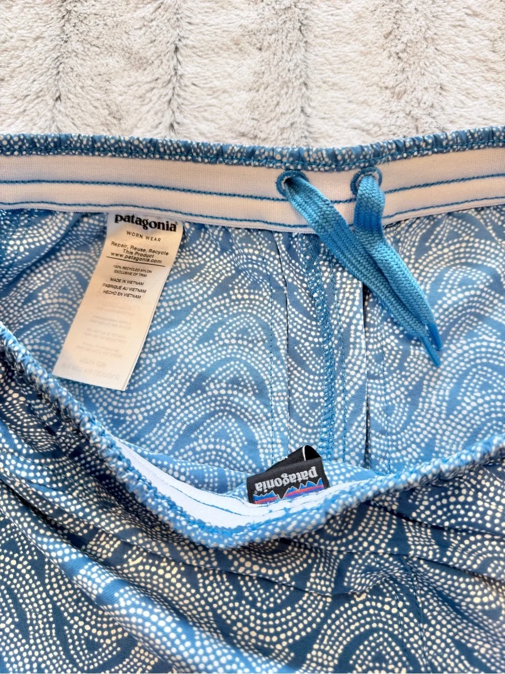 Patagonia baggies 5” - Bluff River Port Blue